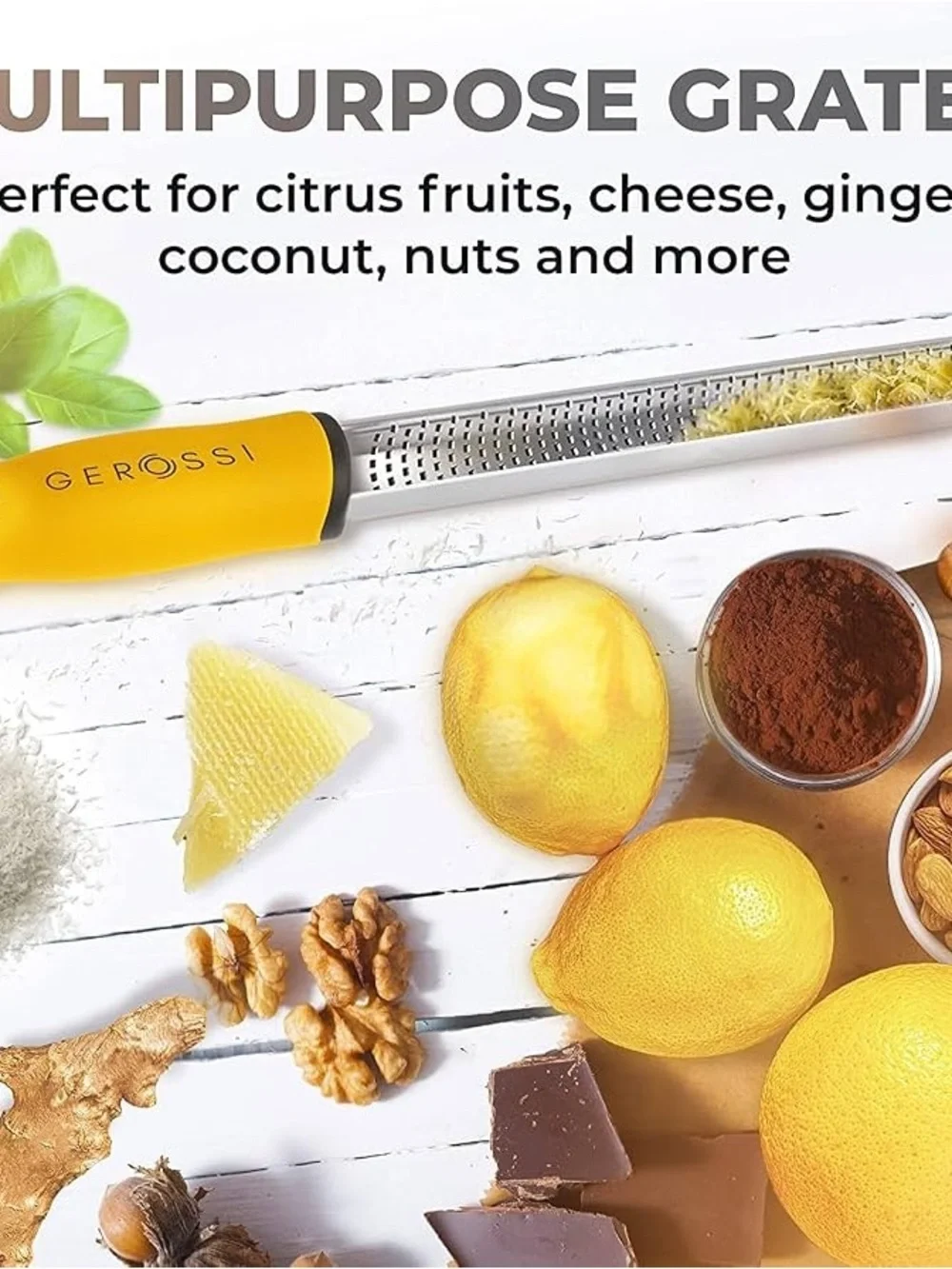 Gerossi Citrus Zester & Cheese Grater